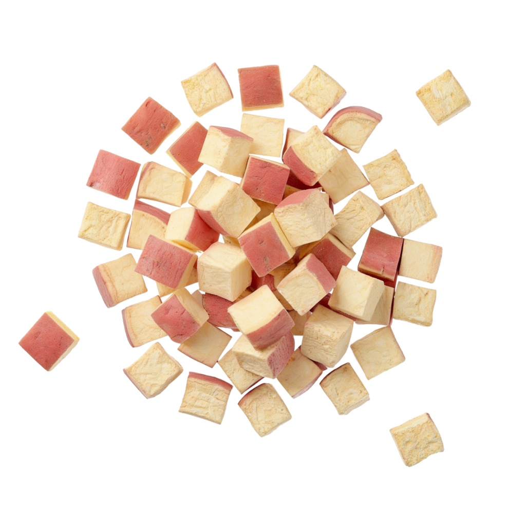 Dried sweet potato pieces